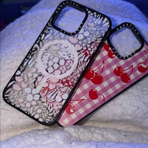 Floral and Cherry Pattern Phone Cases